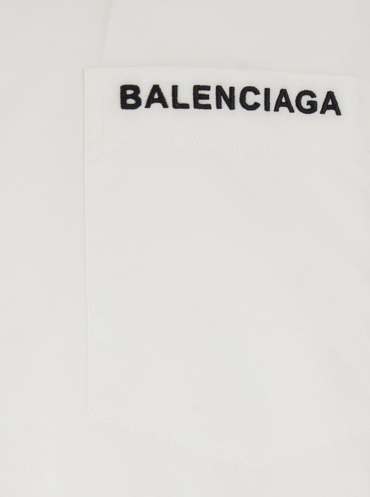 Balenciaga Cream Casual Button Down Shirt